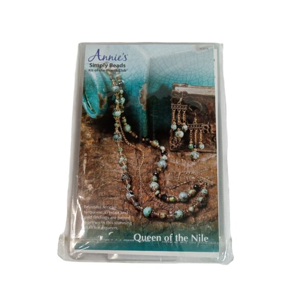Annie's Simply Beads Kit of the Month Club Queen of the Nile Jewelry DIY Set - Picture 1 of 7